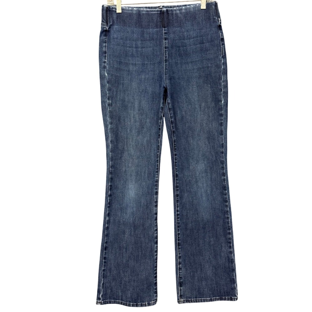 Soft Surroundings Jeans Womens Small Blue Bootcut Pull On Stretch Denim 2CW18